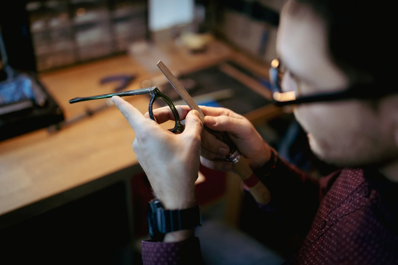 Artisan lunetier verification de mesure